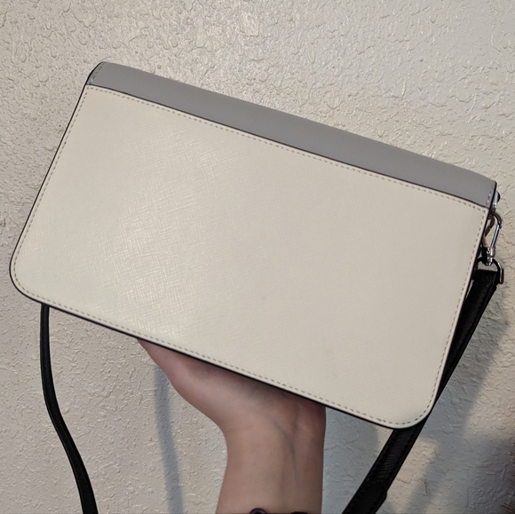 Kate Spade Crossbody Purse Gray White Black NWOT - Picture 3 of 7